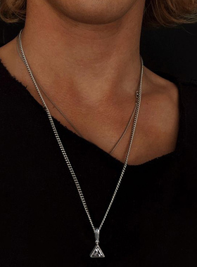 YUKI男女情侣全知之眼银项链