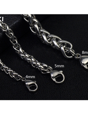 YUKI男女钛钢龙骨链潮人嘻哈配饰