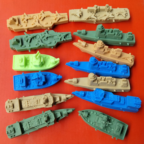 新款航母军舰橡皮擦盲盒装儿童拼装战舰模型可拆卸组装小学生专用 - 图2