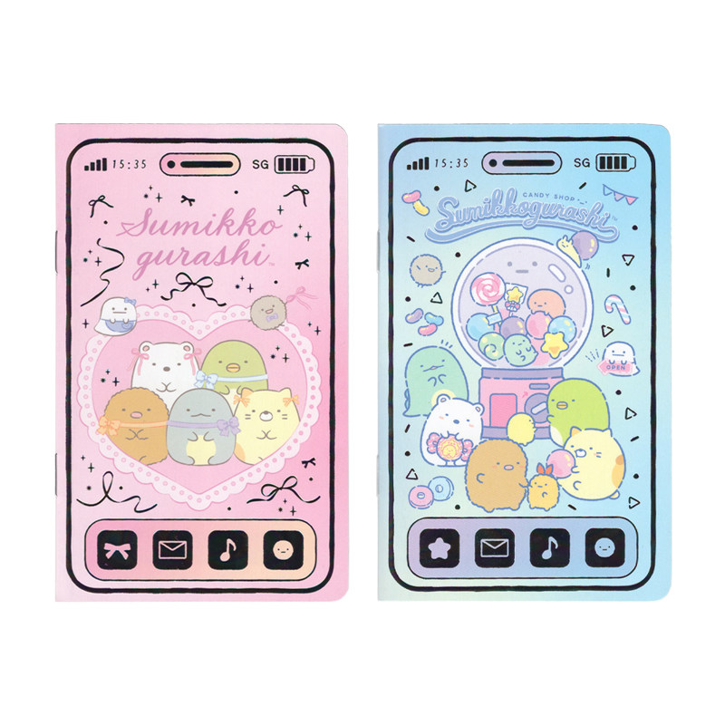 日本san-x角落生物限定款卡通迷你手机封面存折本烫金彩页记账簿,淘宝优惠券,粉丝福利购,淘宝优惠卷