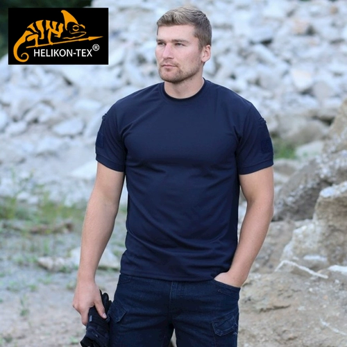 Дорожная летняя тонкая дышащая футболка с коротким рукавом для отдыха, круглый воротник