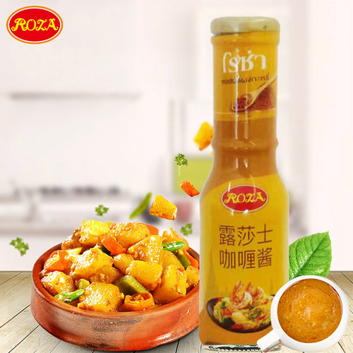 原装进口泰国露莎士即食咖喱酱280g瓶装速食猪排咖喱鸡肉牛肉调料 - 图0