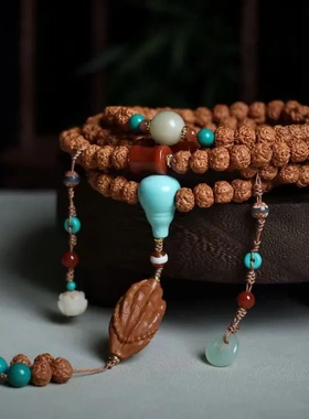 新品尼泊尔金刚菩提子手串文玩佛珠藏式民族风手链女饰品