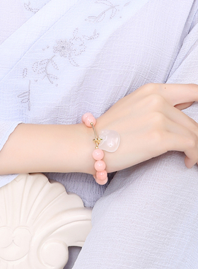 纯然饰品白玛瑙猫咪女14k包金