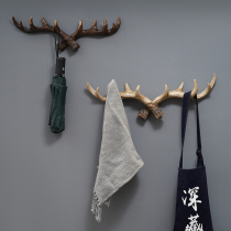 American Comeback Deer Corner Trim Hook Wall Wall-mounted Hood Hook Creative Clothing Shop Genguan Wall Decoration Key Hook