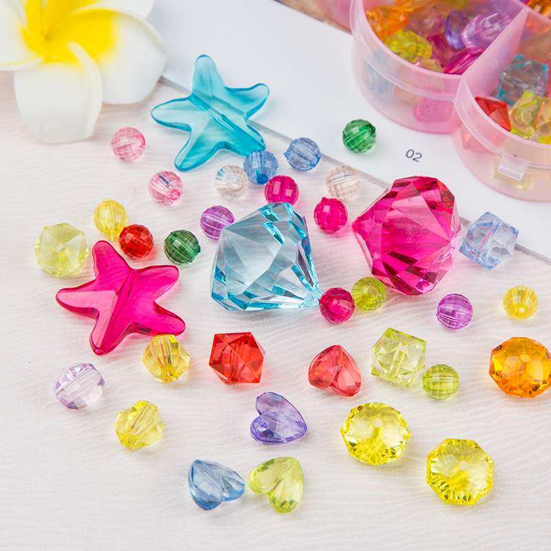 摆件儿童水晶串珠宝石手工制作项链 古悠手链