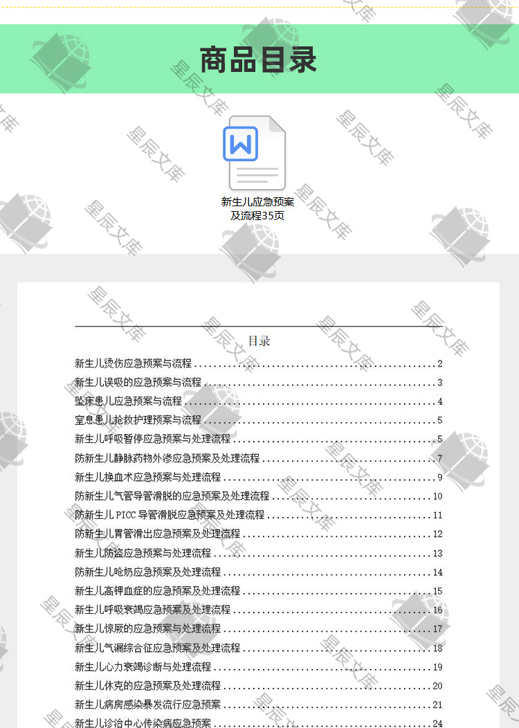 新生儿科烫伤坠床误吸窒息呛奶护理应急预案及流程图word范本模板 - 图2