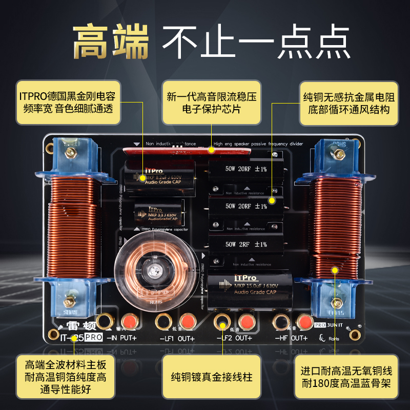 音箱分频器一高双底大功率双12双15双18寸二分频舞台演出分音器-图0