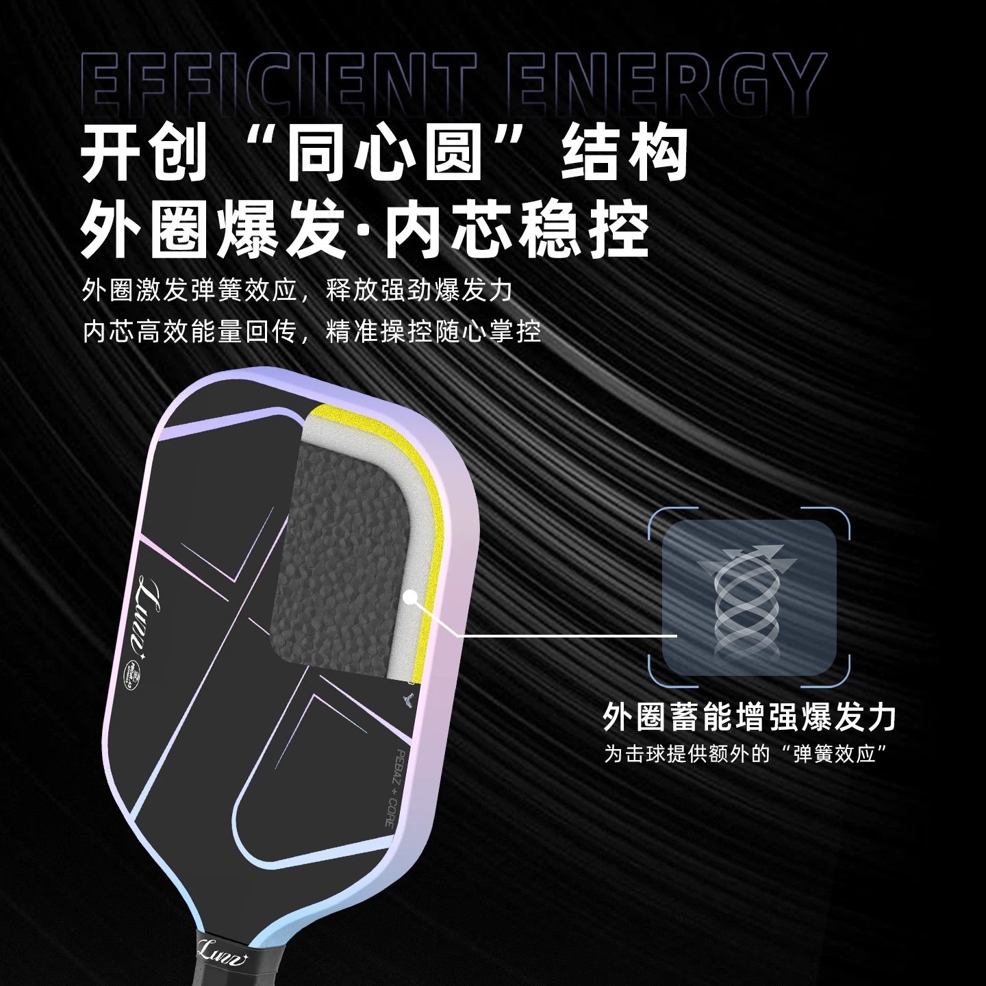 Luzz路兹匹克球拍板PRO4龙卷风高端碳纤维热压专业Pickleball球拍,淘宝优惠券,粉丝福利购,淘宝优惠卷