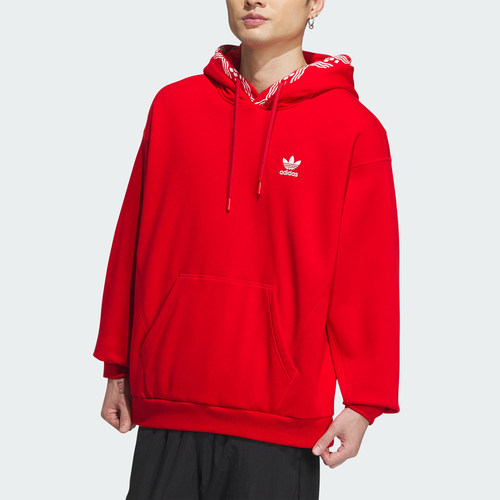 Adidas/阿迪达斯正品三叶草男女联名款新年连帽卫衣IX4217 - 图0