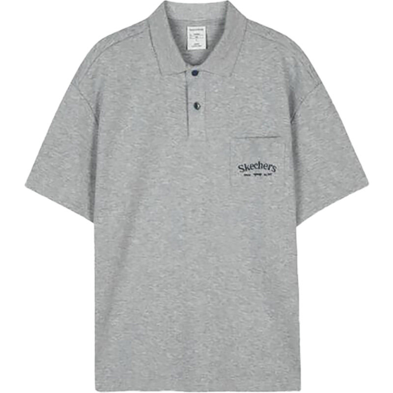 Skechers/斯凯奇正品夏季男子休闲针织短袖Polo衫L223M048-004F,淘宝优惠券,粉丝福利购,淘宝优惠卷