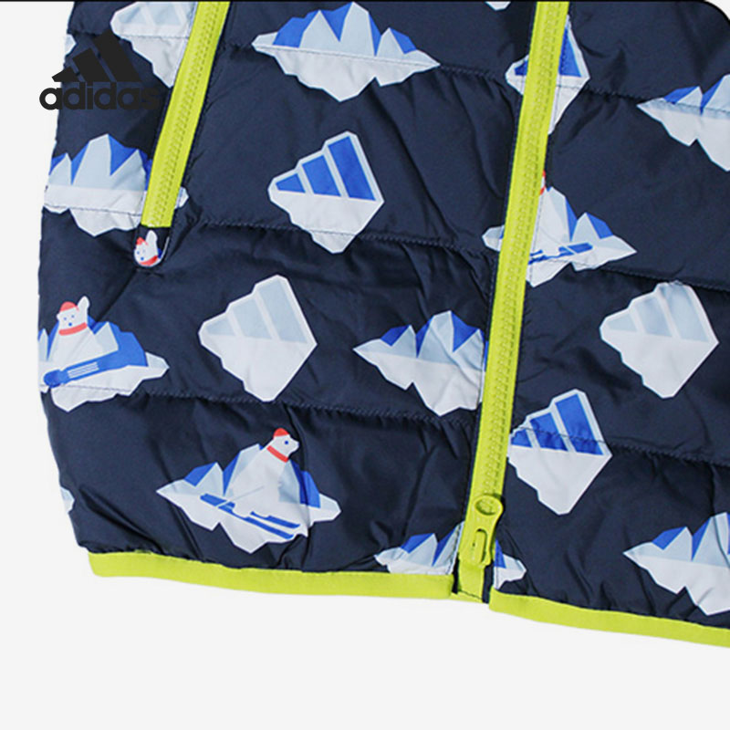 Adidas/阿迪达斯正品秋季新款婴童运动保暖羽绒服H38374 - 图2