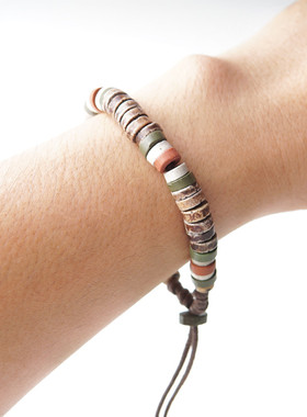 zc酱潮个性烧制陶泥手工编织手绳