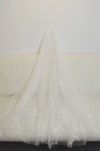 Корейский ретро кружевной длинный аксессуар для волос для невесты, простой и элегантный дизайн