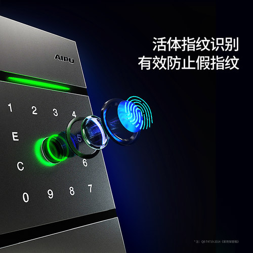 AIPU艾谱保险柜保险箱家用小型办公室智能指纹密码嵌入衣柜全钢防盗床头柜迷你家庭存钱夹万小保管箱2026新款 - 图1