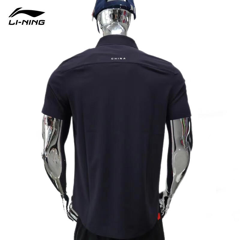 李宁短袖POLO衫国旗服商务衬衫2025新款男女同款休闲速干T恤衬衣,淘宝优惠券,粉丝福利购,淘宝优惠卷