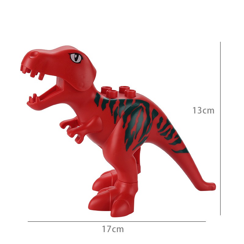 兼容大颗粒积木动物恐龙翼龙霸王龙腕龙角龙场景补充散件配件玩具 - 图0