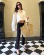 Temperament commuting mid-rise slimming ເກົ້າຈຸດ trousers booted ເລັກນ້ອຍ