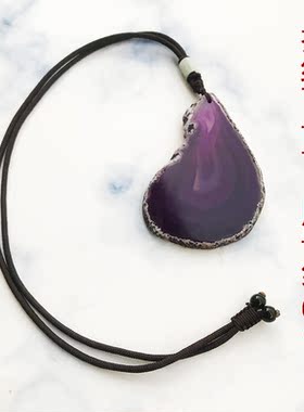 缠丝玛瑙古风毛衣链玉髓挂饰吊坠