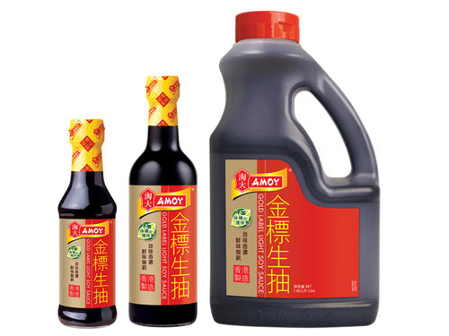 金冠卖家 港版AMOY/淘大酱油系列 金标生抽 500ml 不加增味剂 - 图3