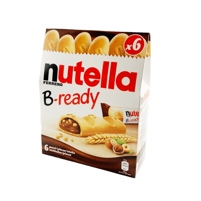 能多益巧克力手指饼 榛果可可酱 饼干 nutella bready 费列罗 6根 - 图3