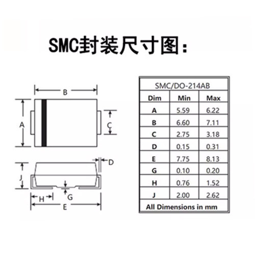 原装5.0SMDJ36A/TR13丝印C926 5PFP大功率5000W36V单向二极管SMC - 图0