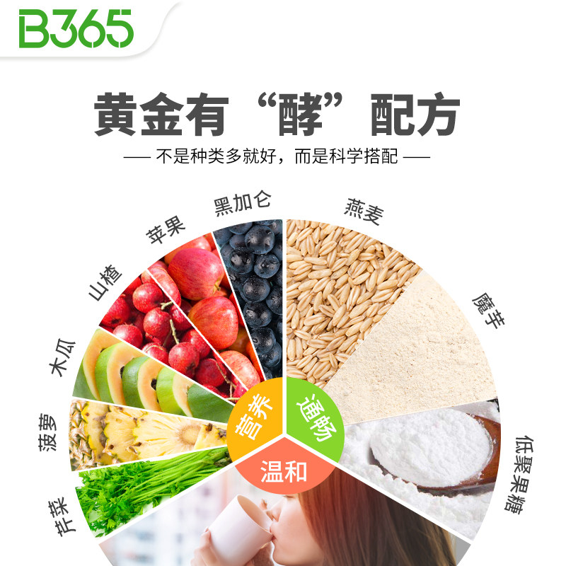 【官方直营】b365果蔬210g/盒酵素粉 b365酵素