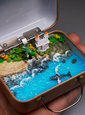 手工海岛成品免做微缩景