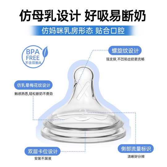 布朗博士奶瓶新生婴儿奶嘴0-一岁以上宝宝防胀气奶瓶PPSU防呛耐摔