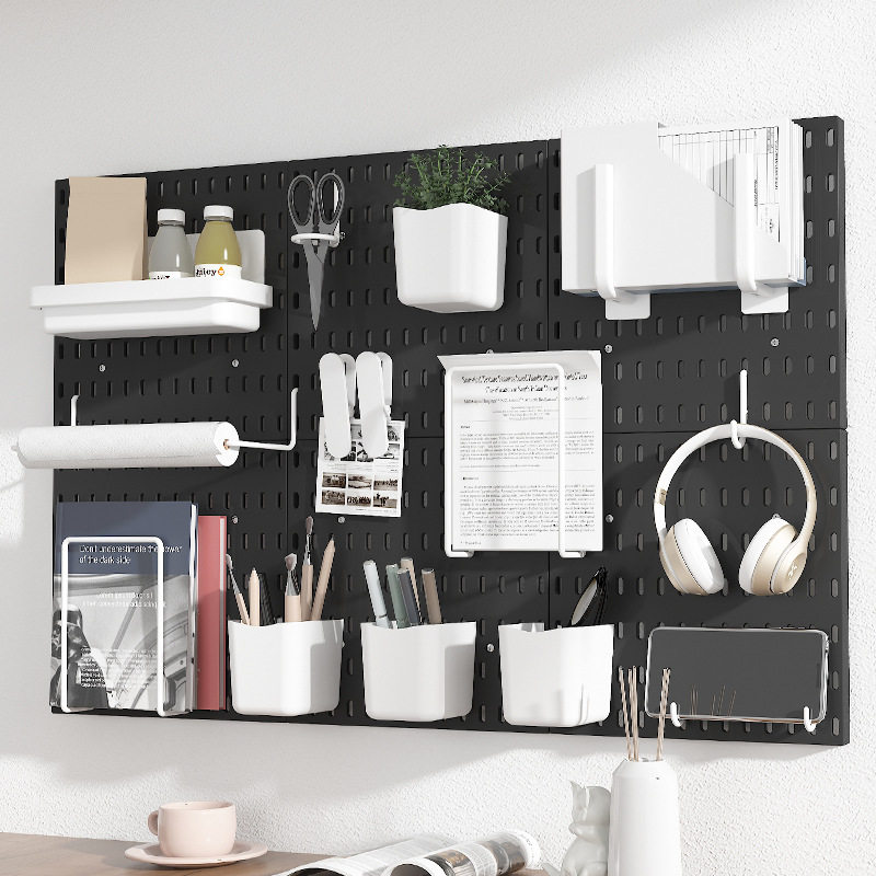 Wall rack perforated plate accessories punch-free hook