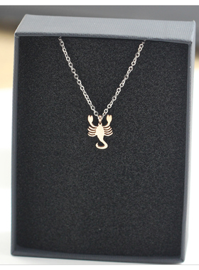 时尚创意蝎子项链彩金镀玫瑰金个性流行韩版气质女款锁骨链女吊坠