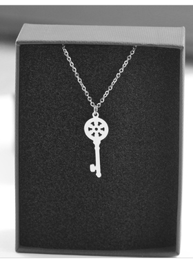 欧美甜美锁匙项链女夏季轻奢小众设计ins风简约精致锁骨链女生项