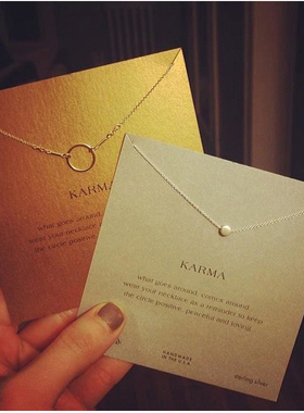 钛钢14k金短款情人节礼品项链