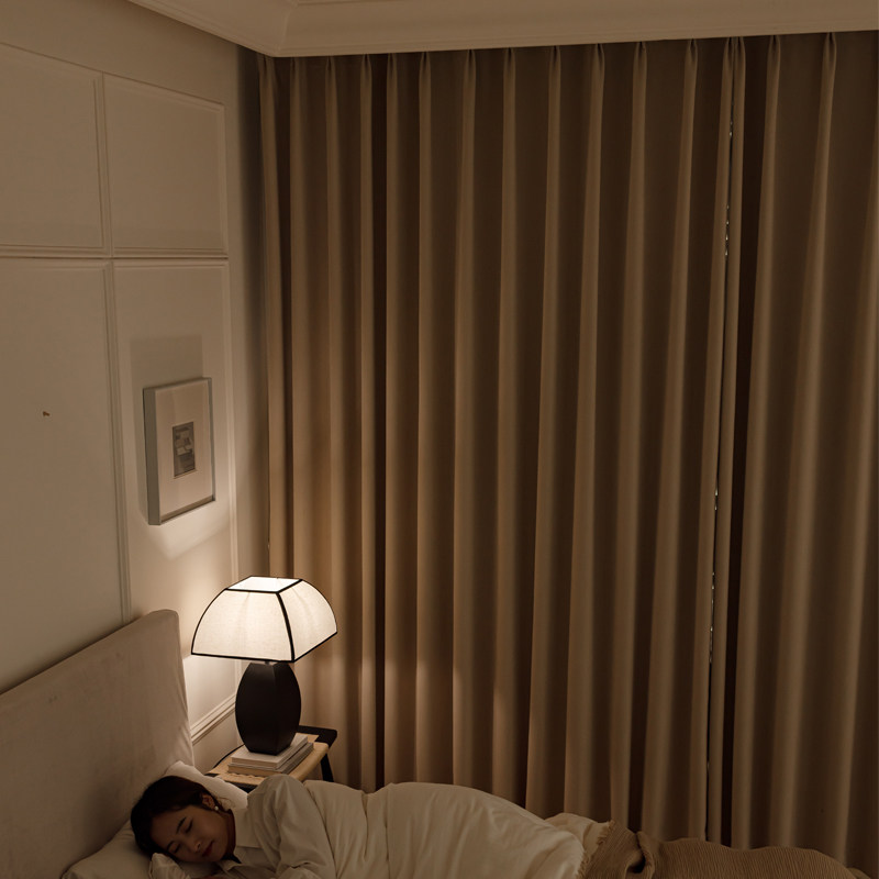 高温定型窗帘成品客厅柯桥法式奶茶定制轻奢雪尼尔卧室全遮光飘窗,淘宝优惠券,粉丝福利购,淘宝优惠卷