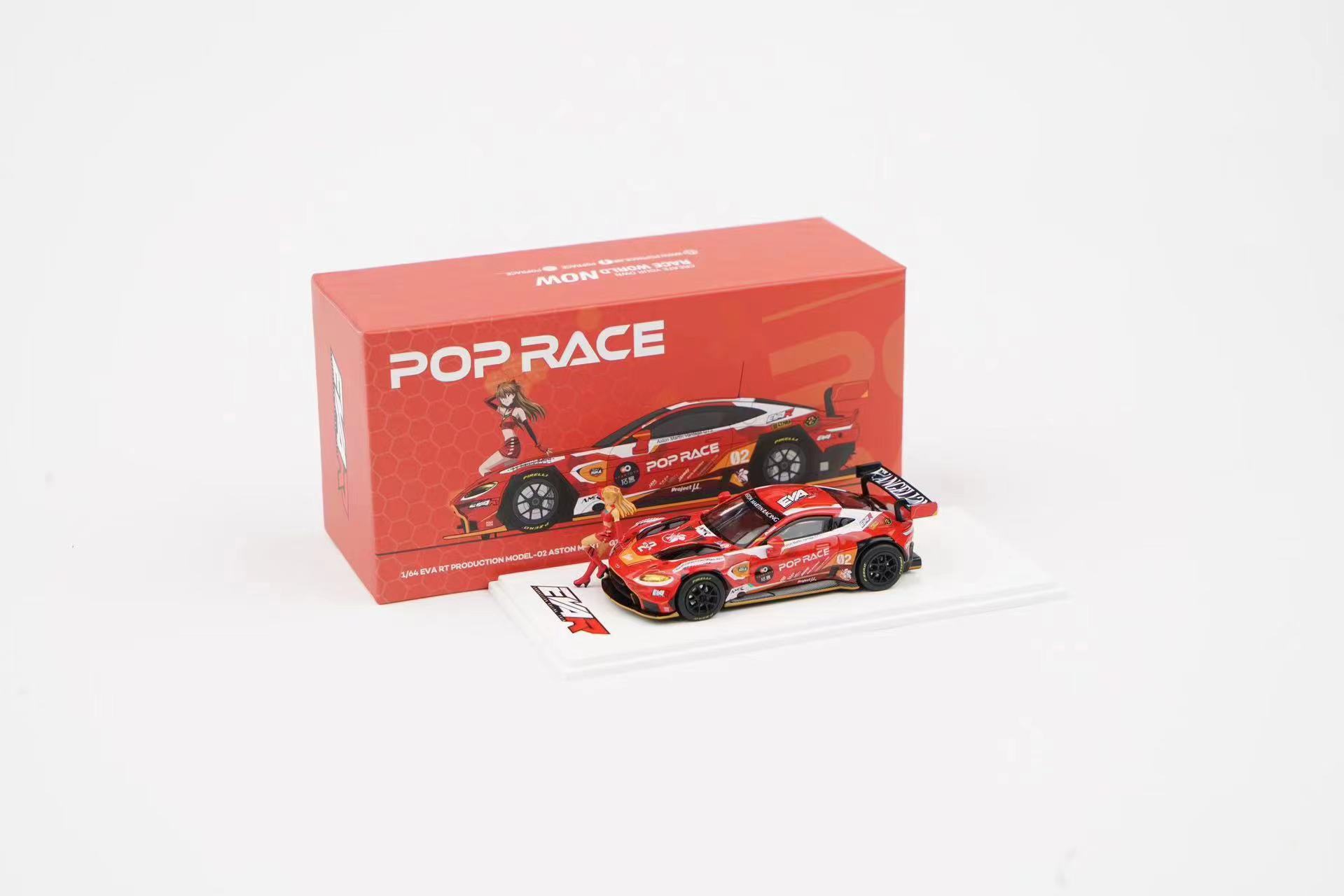 现货 拓意POPRACE 1:64 阿斯顿马丁VANTAGE GT3 EVA合金汽车模型 - 图0