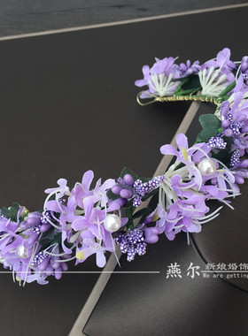 花朵甜美风生日发箍婚纱新娘头饰