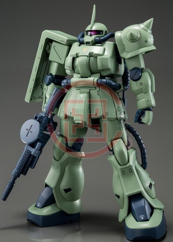 现货日本万代 PB限定 MG MS-06F-2绿扎古比达少将机高达-图0