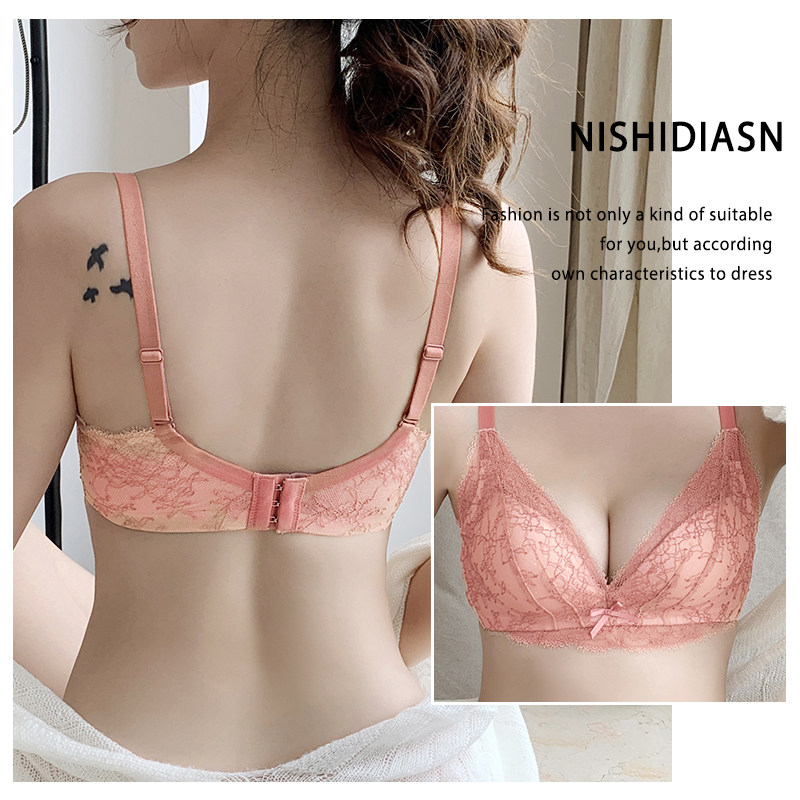 女无钢圈蕾丝性感调整型收副乳文胸 古炫文胸