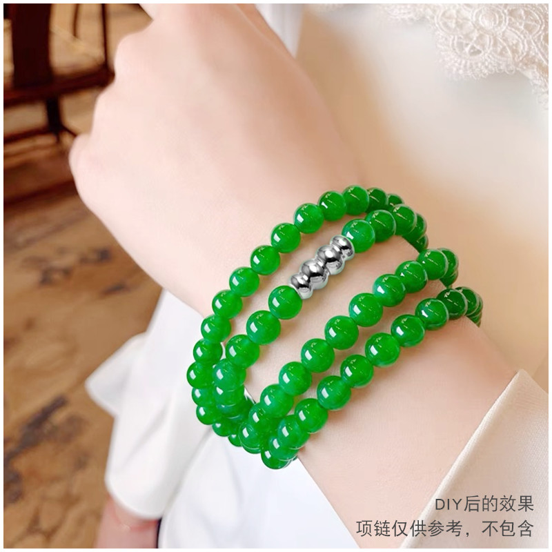 925纯银珍珠扣手链项链接头手工DIY配件穿珍珠项链的连接扣螺丝扣 - 图0