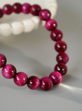 sasia浆果玫红项链新中式长项链