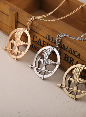 热销游戏周边鸟形圆环金属吊坠