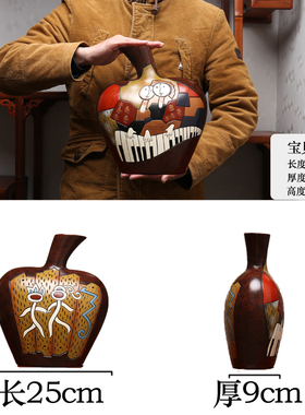 云南丽江民族风红酒柜旅游纪念品