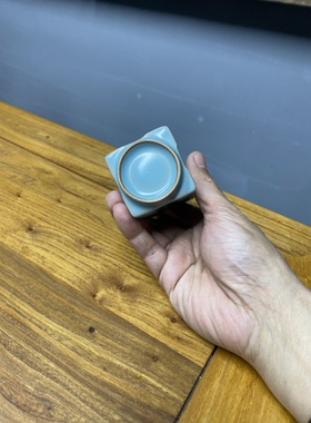 宋式汝瓷汝窑茶室茶台桌面小摆件