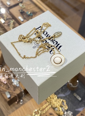 VIVIENNE WESTWOO西太后经典烤瓷土星DINAH立体3D项链锁骨链百搭