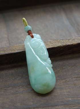 翡翠吊坠项链挂件如意玉葫芦玉坠