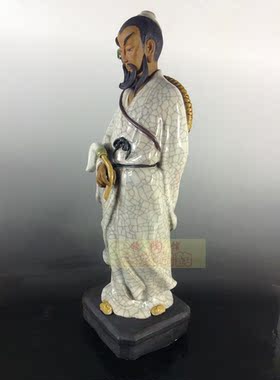 陶瓷石湾公仔风水纯阳吕祖工艺品