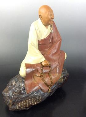 陶瓷石湾公仔风水招财书房摆件