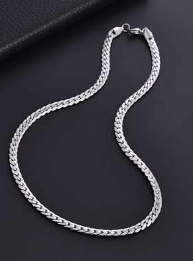 欧美项链ins钛钢锁骨链男