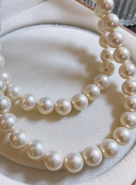 爱心扣彩光贝珠珍珠项链