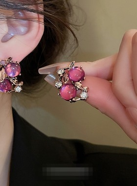 项链女款2025新款轻奢高级感秋冬毛衣链饰品女镶钻花朵锁骨链手链